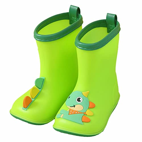 IFOUNDYOU Kinder Regenschuhe Jungen und Mädchen Wasserschuhe Baby Regenstiefel Wasserstiefel Dinosaurier Cartoon Print Regenstiefel Wasserdicht,Gummistiefel Jungen 25,Jungen 36 von Generic