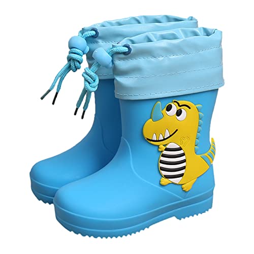 IFOUNDYOU Klassische Wasserdichte Regenstiefel PVC Gummi Wasserschuhe Regenstiefel Baby Cartoon Schuhe Regen Stiefeletten Jungen,Gummistiefel Gr 32 Jungen Sale Bequeme,Regenschuhe Kinder 20 von Generic