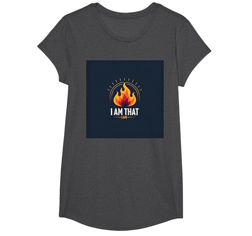 Ich Bin, was ich Bin: Die kraftvolle Flamme der Selbstbestätigung T-Shirt, Girls, Anthrazit Meliert, XS Ich Bin, was ich Bin: Die kraftvolle Flamme der Selbstbestätigung T-Shirt, Girls, Anthrazit Meliert, XS von Generic