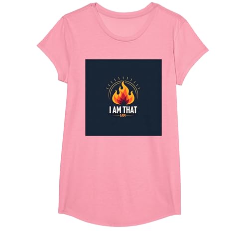 Ich Bin, was ich Bin: Die kraftvolle Flamme der Selbstbestätigung T-Shirt, Girls, Rosa, XS Ich Bin, was ich Bin: Die kraftvolle Flamme der Selbstbestätigung T-Shirt, Girls, Rosa, XS von Generic