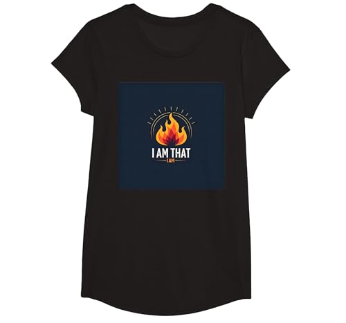 Ich Bin, was ich Bin: Die kraftvolle Flamme der Selbstbestätigung T-Shirt, Girls, Schwarz, XS von Generic