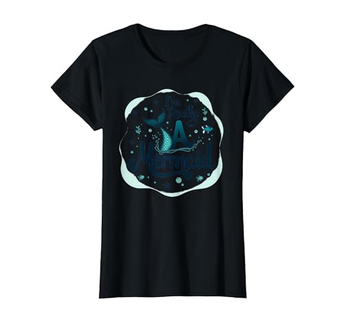 Ich Bin wirklich eine Meerjungfrau: Whimsical Ocean Fantasy T-Shirt, Damen, Schwarz, XS von Generic