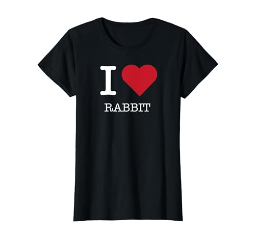Ich Liebe Hase, ich Liebe Hase T-Shirt, Damen, Schwarz, 3XL von Generic