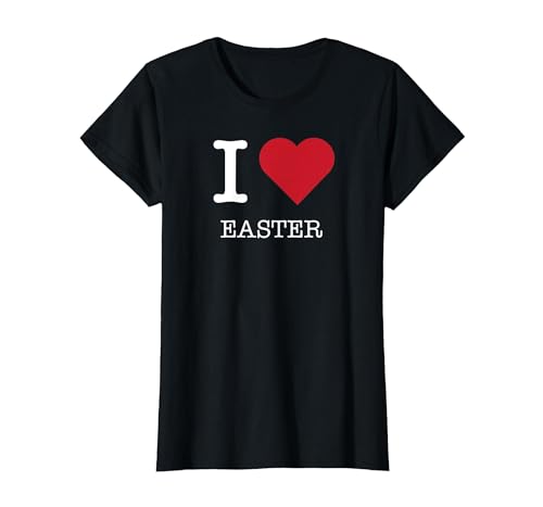 Ich Liebe Ostern, ich Liebe Ostern T-Shirt, Damen, Schwarz, XXL von Generic