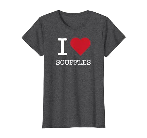Ich Liebe Souffles, ich Liebe Souffles T-Shirt, Damen, Anthrazit Meliert, XL von Generic