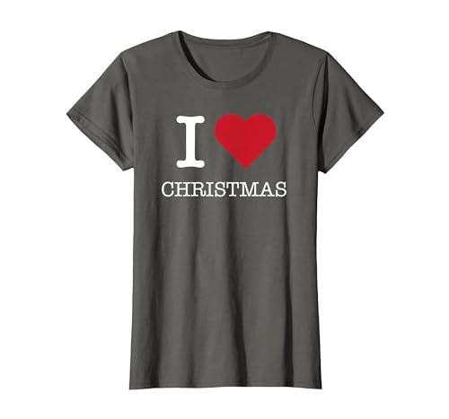 Ich Liebe Weihnachten, ich Liebe Weihnachten T-Shirt, Damen, Anthrazit, XXL von Generic