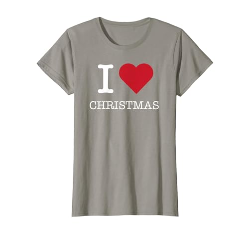 Ich Liebe Weihnachten, ich Liebe Weihnachten T-Shirt, Damen, Schiefergrau, XL von Generic