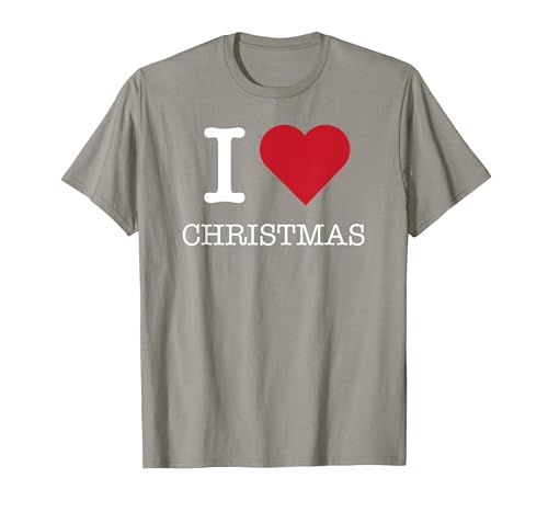 Ich Liebe Weihnachten, ich Liebe Weihnachten T-Shirt, Herren, Schiefergrau, XXL von Generic