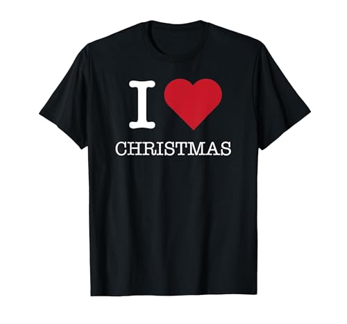 Ich Liebe Weihnachten, ich Liebe Weihnachten T-Shirt, Herren, Schwarz, XXL von Generic