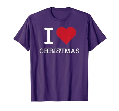 Ich Liebe Weihnachten, ich Liebe Weihnachten T-Shirt, Herren, Violett, XXL von Generic