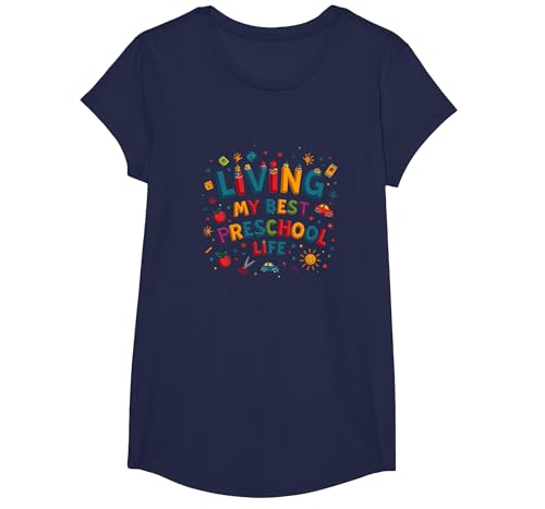 Ich lebe Mein bestes Vorschulleben T-Shirt, Girls, Marineblau, XS Ich lebe Mein bestes Vorschulleben T-Shirt, Girls, Marineblau, XS von Generic