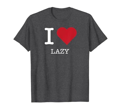 Ich liebe Faul, Ich liebe Faul T-Shirt, Herren, Anthrazit Meliert, 6XL Ich liebe Faul, Ich liebe Faul T-Shirt, Herren, Anthrazit Meliert, 6XL von Generic