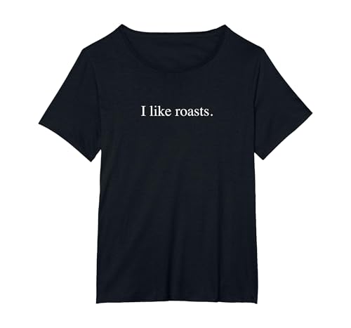 Ich mag Braten - Lustige Typografie T-Shirt, Damen Große Größen, Schwarz, 4X von Generic