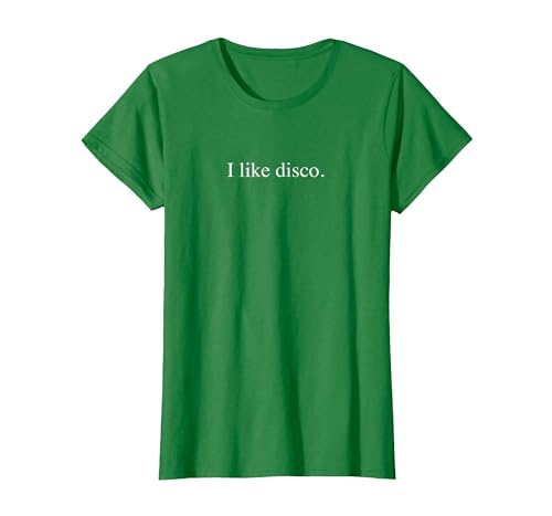 Ich mag Disco - Lustige Typografie T-Shirt, Damen, Dunkelgrün, XL Ich mag Disco - Lustige Typografie T-Shirt, Damen, Dunkelgrün, XL von Generic