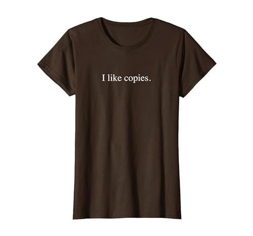 Ich mag Kopien T-Shirt, Damen, Braun, XS Ich mag Kopien T-Shirt, Damen, Braun, XS von Generic