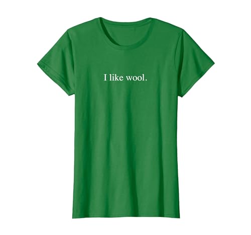 Ich mag Wolle - Lustige Typografie T-Shirt, Damen, Dunkelgrün, XXL Ich mag Wolle - Lustige Typografie T-Shirt, Damen, Dunkelgrün, XXL von Generic