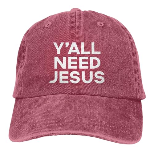 Ihr Alle Braucht Jesus Herren Damen Baseballmütze Verstellbar Trucker-Kappe Leicht Snapback Kappe Für Golf Reisen Draussen von Generic