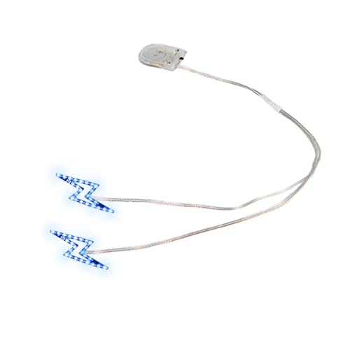 Im Dunkeln Leuchtende Gesichtsaufkleber | 3V Beleuchtete Allure Face Makeup LED Wasserdichte Schwarzlicht Temporäre Aufkleber, Aufkleber Für Erwachsene Mann von Generic