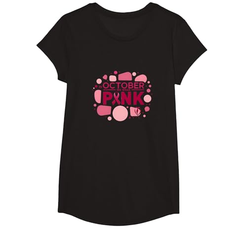Im Oktober tragen wir Pink Brustkrebs-Bewusstseinsunterstützung T-Shirt, Girls, Schwarz, XS Im Oktober tragen wir Pink Brustkrebs-Bewusstseinsunterstützung T-Shirt, Girls, Schwarz, XS von Generic