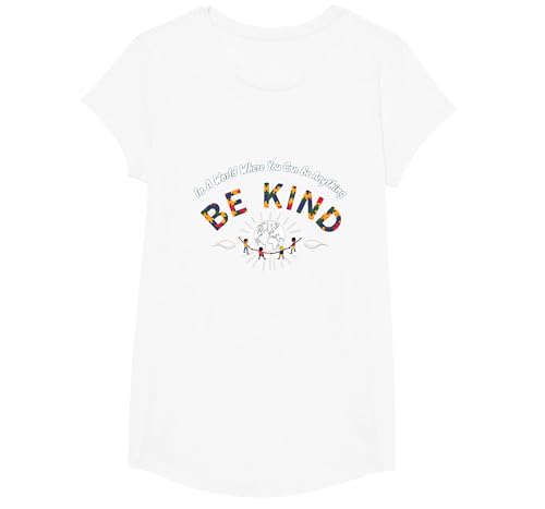 In Einer Welt, in der du Alles Sein Kannst, sei nett T-Shirt, Girls, Weiß, XS In Einer Welt, in der du Alles Sein Kannst, sei nett T-Shirt, Girls, Weiß, XS von Generic