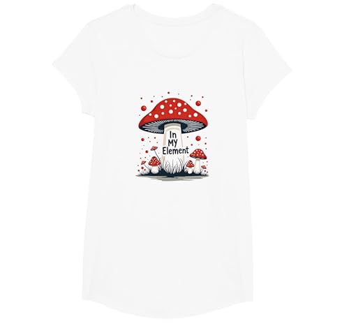 In My Element: Skurriles Pilzwald-Abenteuer T-Shirt, Girls, Weiß, XS In My Element: Skurriles Pilzwald-Abenteuer T-Shirt, Girls, Weiß, XS von Generic