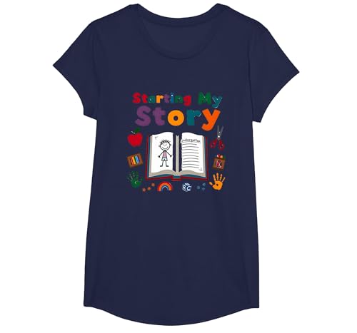 In meiner Kindergartenzeit: Beginn meiner Geschichte T-Shirt, Girls, Marineblau, XS In meiner Kindergartenzeit: Beginn meiner Geschichte T-Shirt, Girls, Marineblau, XS von Generic