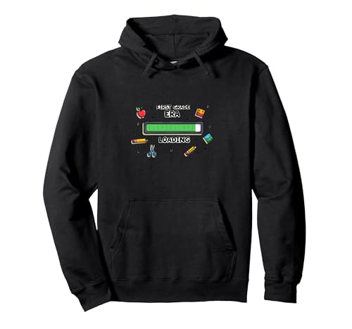 In meiner ersten Klasse: Loading Kids School Nostalgie Pullover Hoodie, Unisex für Erwachsene, Schwarz, L von Generic