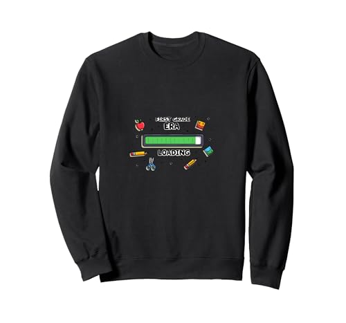 In meiner ersten Klasse: Loading Kids School Nostalgie Sweatshirt, Unisex für Erwachsene, Schwarz, M von Generic