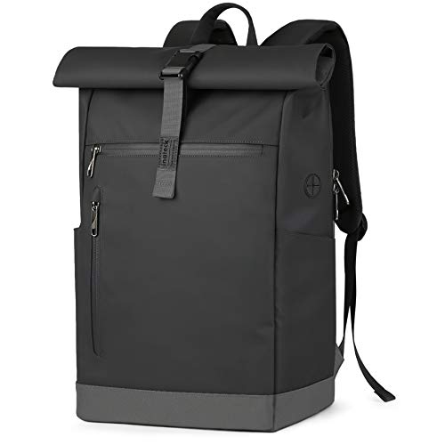 Inateck RollTop Rucksack Herren Damen 25L-30L Fahrradrucksack Schulrucksack für Uni Freizeit Job Sport Reisen, Stylische Tagesrucksack mit 17 Zoll Laptopfach, Schwarz 3 Inateck RollTop Rucksack Herren Damen 25L-30L Fahrradrucksack Schulrucksack für Uni Freizeit Job Sport Reisen, Stylische Tagesrucksack mit 17 Zoll Laptopfach, Schwarz 3 von Generic