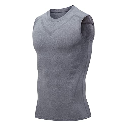 Ionic Shaping Weste, Herren Body Shaper Schlankheitsweste, Herren Shapewear Kompressionsweste, Sport-Tanktop unter der Basisschicht Körperform mit der Ionic Shaping Weste für Männer von Generic