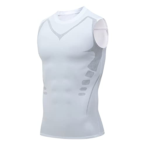 Ionic Shaping Weste, Herren Body Shaper Schlankheitsweste, Herren Shapewear Kompressionsweste, Sport-Tanktop unter der Basisschicht Körperform mit der Ionic Shaping Weste für Männer von Generic