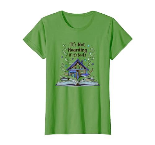 It's Not Hoarding If It's Books - Bookworm's Dream T-Shirt, Damen, Hellgrün, L It's Not Hoarding If It's Books - Bookworm's Dream T-Shirt, Damen, Hellgrün, L von Generic