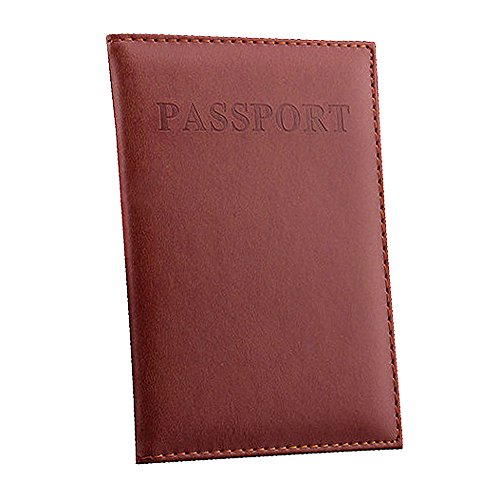 Italienische Taschen Reisepass Protektor Dedizierte Reisen schön ID-Card Organisator Tasche für Abdeckung Taschen Kunst (Brown, One Size) von Generic