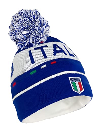 Italy Beanie, Italia Beanie, Italy Wintermütze, Blau, Blau, Einheitsgröße von Generic