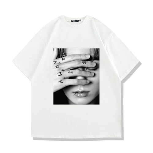 JUNGKOOK Album SEVEN Poster T-Shirt ARMY Geschenke Unterstützung Unisex T-Shirts For Fans(Color:White,Size:XXL) von Generic
