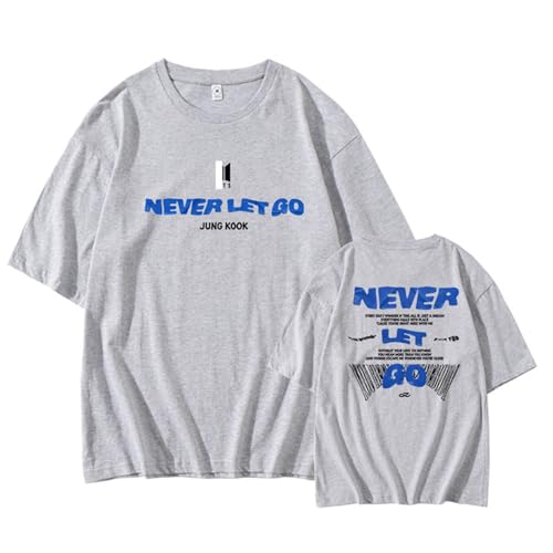JUNGKOOK NEVER LET GO T-Shirt, Jungkook Album Support T-Shirt K-Pop Männer Frauen Mädchen(Gary,M) von Generic