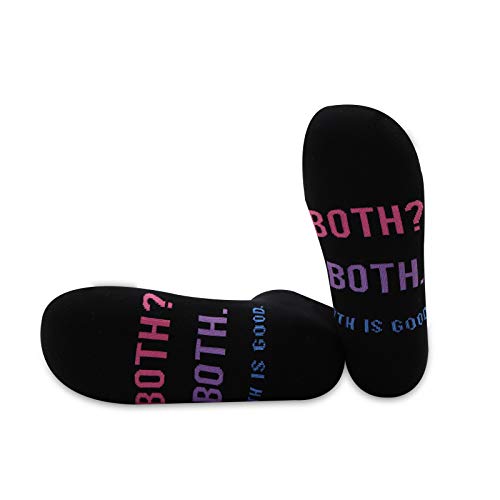 JXGZSO 1 Paar Bisexuell Stolz Flagge Bisexuell Geschenk Beide ist Good Socken Gr. M, Beide sind gut 1 Paar von Generic