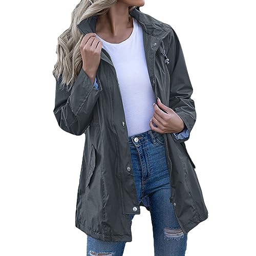 Jacke Damen üBergangsjacke, Damen Windbreaker Elegant Langarm Jacke Mit Kapuze Atmungsaktiv Parka Leichte Mantel Sommermantel Damen Leicht Lang GrüNe Jacke Damen Mit Taschen Trenchcoat Damen Jacke Damen üBergangsjacke, Damen Windbreaker Elegant Langarm Jacke Mit Kapuze Atmungsaktiv Parka Leichte Mantel Sommermantel Damen Leicht Lang GrüNe Jacke Damen Mit Taschen Trenchcoat Damen von Generic