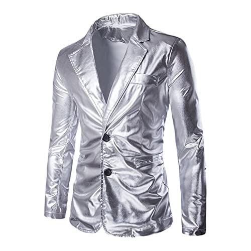 Jacke Herren Elegant Smoking Sakko Anzug Modern Luxus 15-Knopf Anzugjacke Slim Fit Blazer Blazerjacke für Abendessen Hochzeit Cocktail Hochzeit Party von Generic