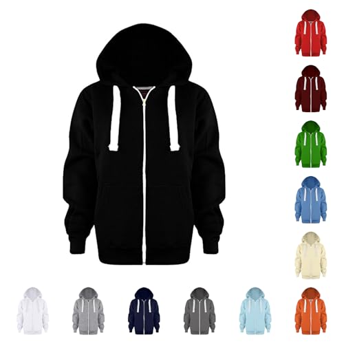 Jacke Kinder Jungen Zip Up Hoodie Sweatjacke Kapuzenjacke Kapuzenpullover Langarm Pullover Hoody Sweatshirt Mit Reißverschluss Kinder Kapuzenjacke Hoodie Kapuzen Sweaterjacke Pullover Mädchen Casual von Generic