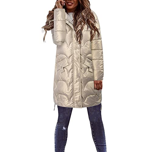 Jacken Für Damen Winterjacke Mantel Jacke,Lange Regenjacke,Wollmantel Grau,Regen Winterjacke Damen,Damen Wintermäntel,Hardshell Jacke,Kurze Steppjacke Damen von Generic