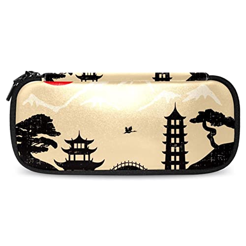 Japanische Landschaft Bleistifttasche Stifttasche Schreibwarentasche Klassenzimmer-Organisatoren von Generic