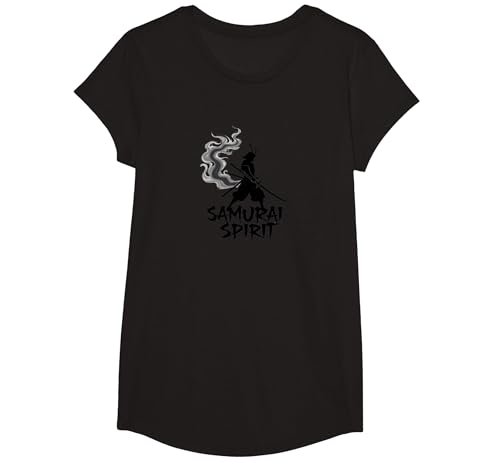 Japanische Samurai Spirit Warrior Kunst für Männer T-Shirt, Girls, Schwarz, XS Japanische Samurai Spirit Warrior Kunst für Männer T-Shirt, Girls, Schwarz, XS von Generic