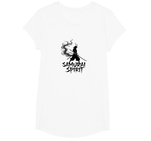 Japanische Samurai Spirit Warrior Kunst für Männer T-Shirt, Girls, Weiß, XS Japanische Samurai Spirit Warrior Kunst für Männer T-Shirt, Girls, Weiß, XS von Generic