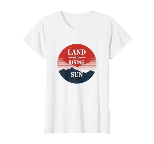Japanisches Land der aufgehenden Sonne für Männer, Vintage-Stil, Geschenk T-Shirt, Damen, Weiß, XS Japanisches Land der aufgehenden Sonne für Männer, Vintage-Stil, Geschenk T-Shirt, Damen, Weiß, XS von Generic