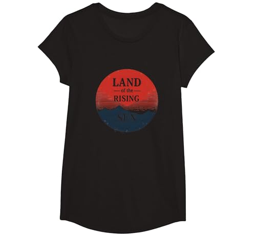 Japanisches Land der aufgehenden Sonne für Männer, Vintage-Stil, Geschenk T-Shirt, Girls, Schwarz, XS Japanisches Land der aufgehenden Sonne für Männer, Vintage-Stil, Geschenk T-Shirt, Girls, Schwarz, XS von Generic