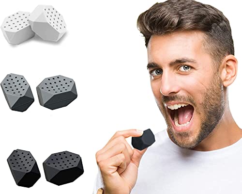 ZNDIJE Kiefertrainer, 3 Widerstandsstufen (6 Stück), Black, Unisex, 1.25 x 0.86 inches, Erwachsene, Männer und Frauen von ZNDIJE