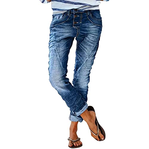 Jeans mit Streifen An Der Seite Schwarze Jeans Frauen Damen Jeans mit Weißer Naht Jeans mit Loch Jeans Hose Gerades Bein Ausgefallene Boyfriend Jeans SchöNe Jeans Damen Jeans Hose mit n Jeanshose von Generic