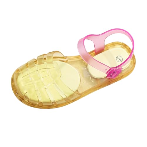 Jelly Sandalen Damen Glitzer Kristall Wasserschuhe Strandschuhe Badeschuhe mit Rundum-Schutz Transparente Gummisandalen für Beach Pool Freizeit Gr.36-41 von Generic