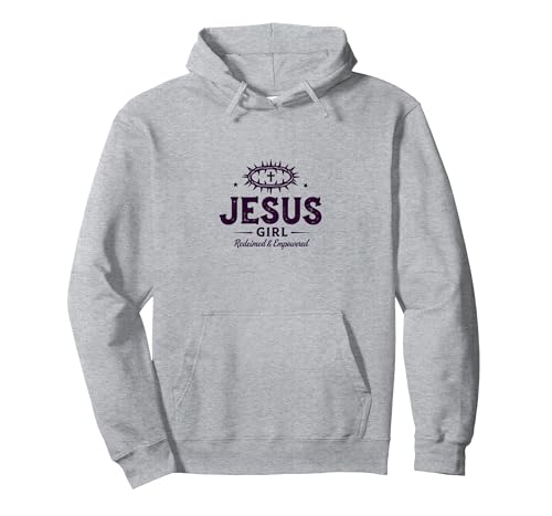 Jesus Girl: Erlöste und ermächtigte Christen für den Glauben von Frauen Pullover Hoodie, Unisex für Erwachsene, Grau Meliert, M von Generic